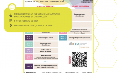 ¡III Encuentro de la Red Española de Jóvenes Investigadores en Criminología (REJIC)!